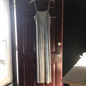Chrome maxi dress - worn once!